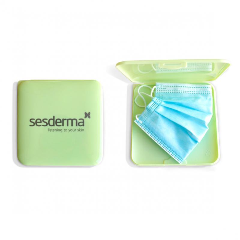 funda mascarilla verde