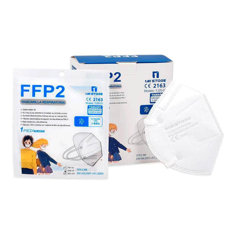 Comprar mascarilla junior ffp2 blanca - Farmacia Online Pamplona