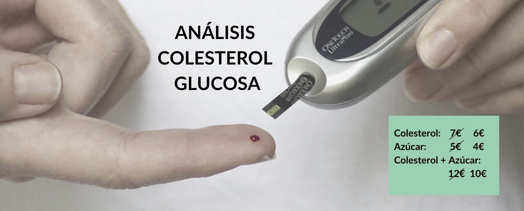 análisis colesterol y glucosa